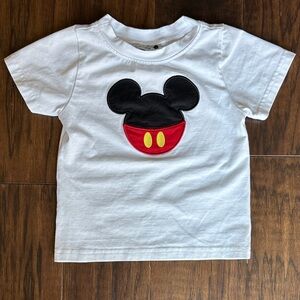 Kids White Mickey Mouse T-Shirt